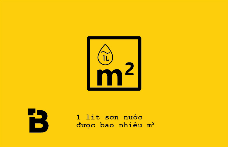  1 lít sơn nước được bao nhiêu m2